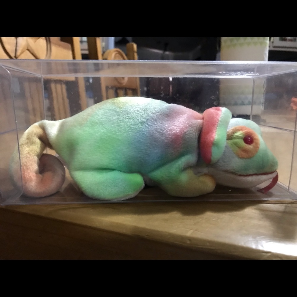 RARE TY 1997 Rainbow Chameleon